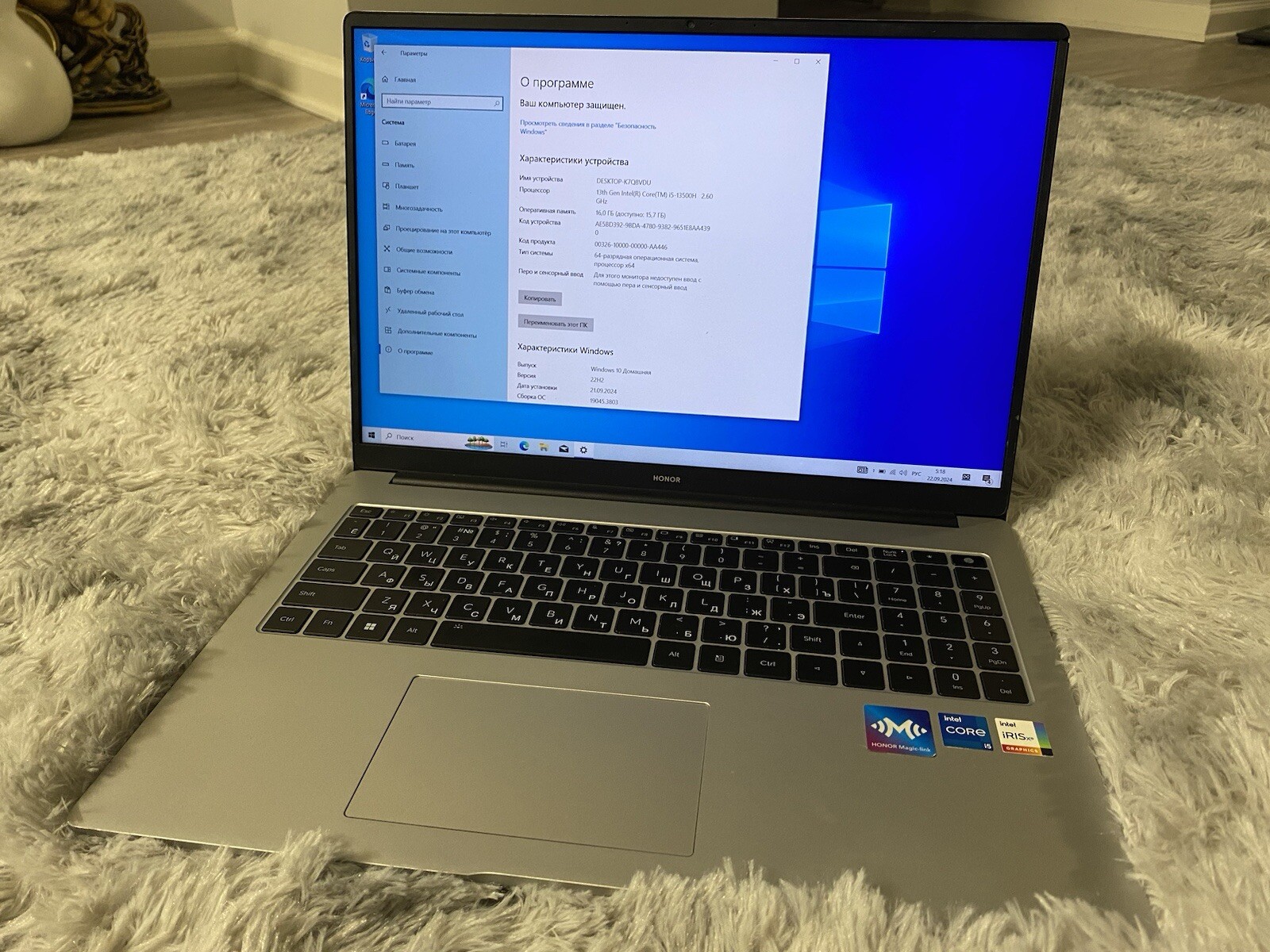 2024 Honor laptop MagicBook 16 I5 512GB