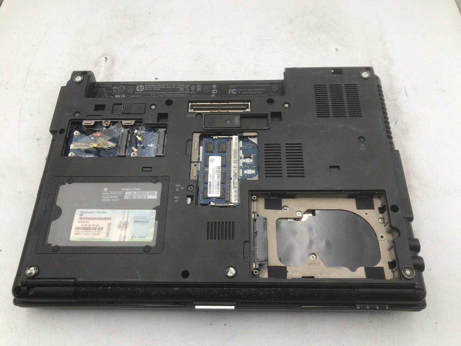 HP PROBOOK 8440P – BOOTS TO BIOS – INTEL I5 M540 – 4GB RAM – NO OS – READ – BB!!