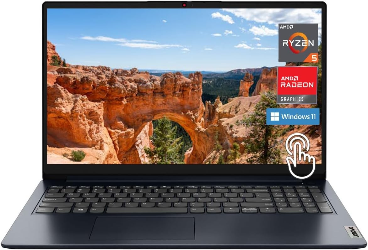 Lenovo Ideapad 1 15.6″ FHD Laptop Touch Ryzen 5 7520U 8GB RAM 256GB Storage
