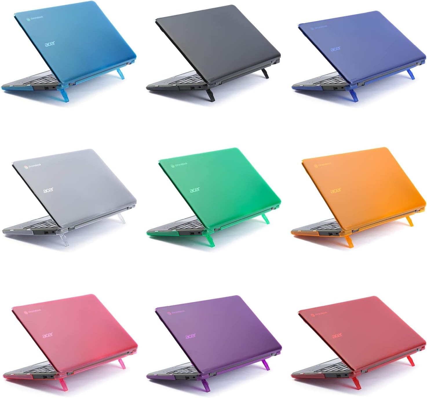 Durable Clip-On Hard Case for 11.6″ Acer Chromebook 311 C722 – Stunning Blue