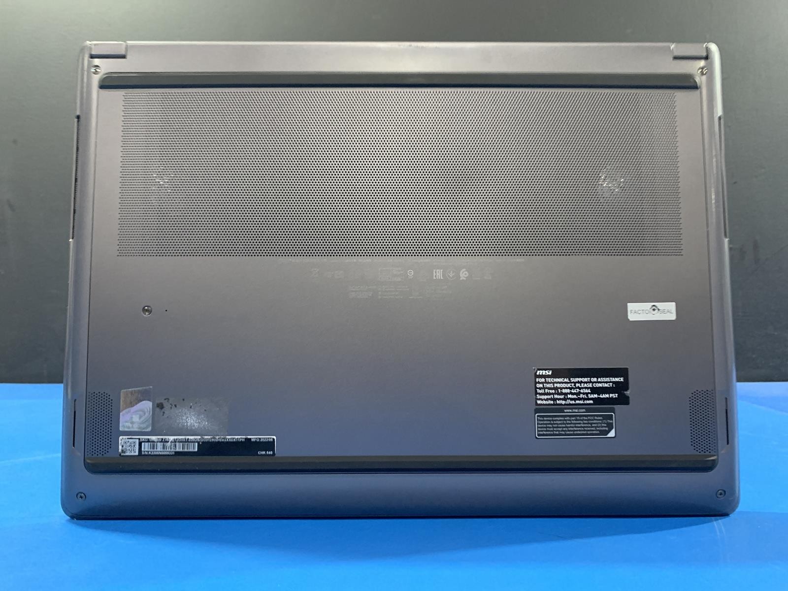 MSI MS-15G1 Core i9 12900H 2.92GHz 64GB DDR5 Nvidia GF RTX 3080 NO HDD NO OS