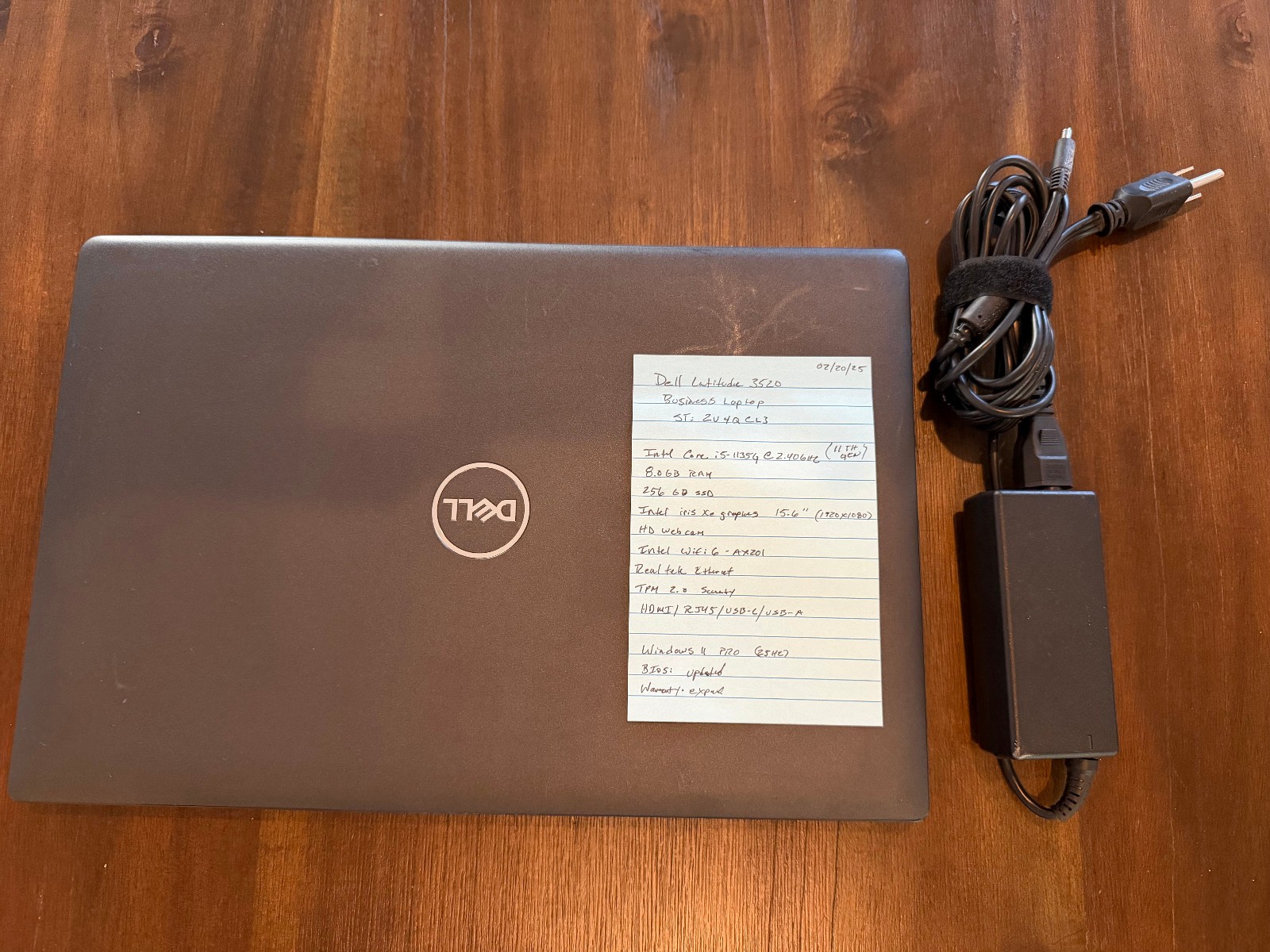 15.6″ DELL Latitude Laptop: 11th Gen Intel Core i5! 8GB RAM! 256GB SSD! Win11PRO