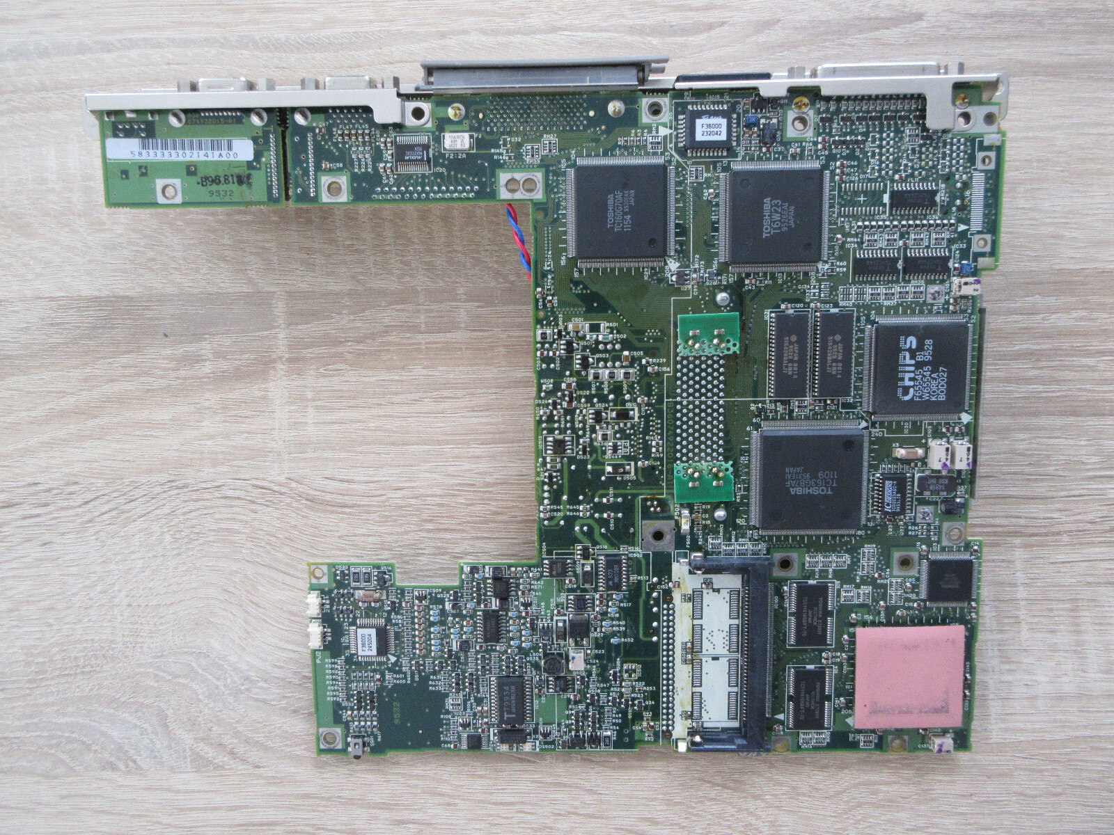 Toshiba T2110CS Spare Part: 486 Motherboard Intel DX4-75Mhz, 4MB + PSU 💯%ig