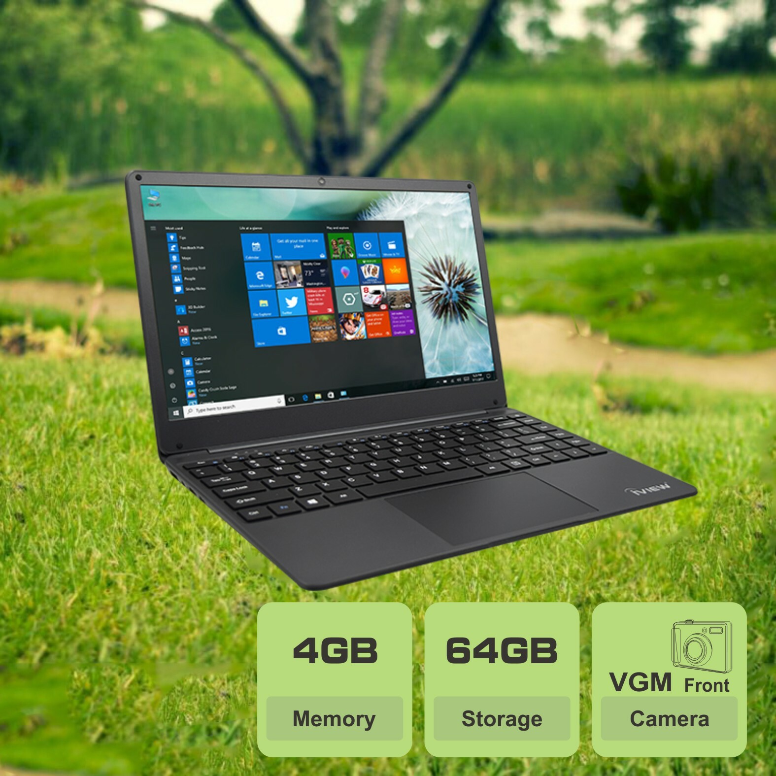 iView Combo 1430NB 14.1″ Ultra Slim Dual Core Laptop 4GB/64GB, Mouse & Memo Pad