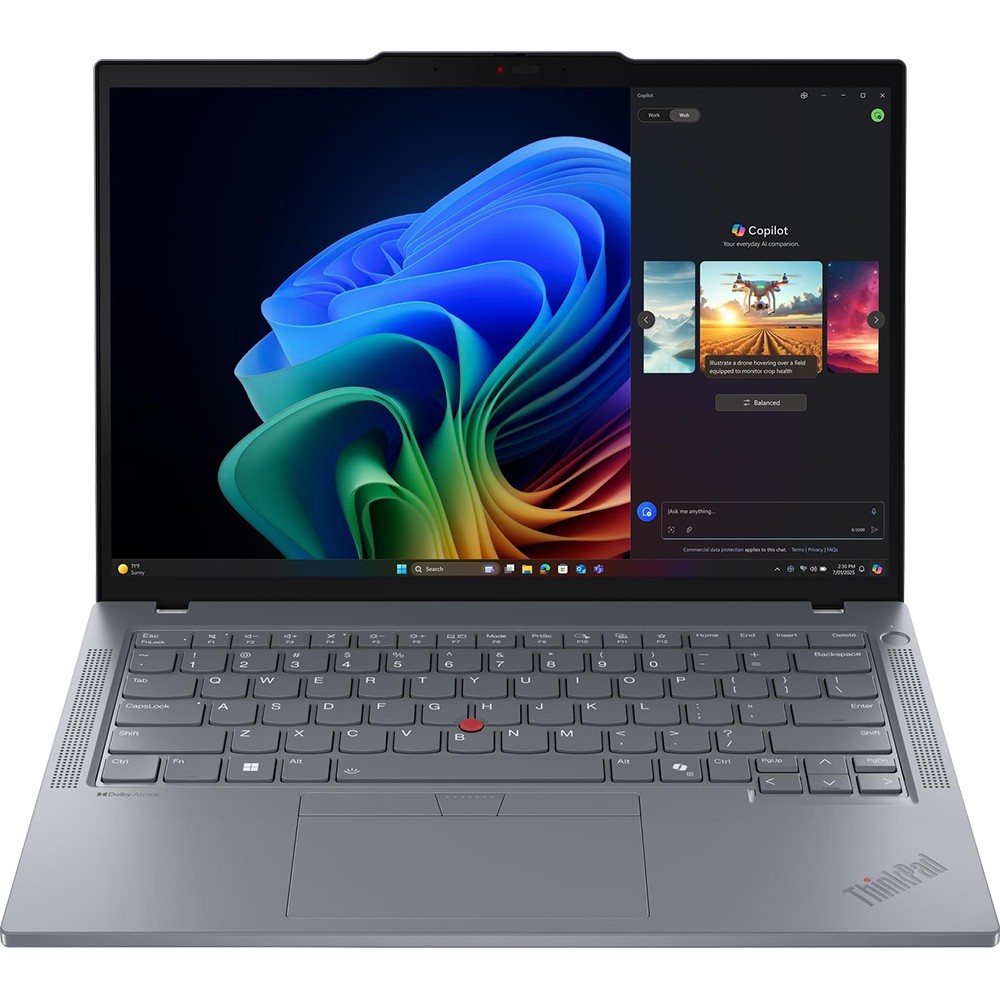 Lenovo 14″ ThinkPad T14 Gen 6 Copilot+ PC Notebook in Gray – 21QJ00CRUS