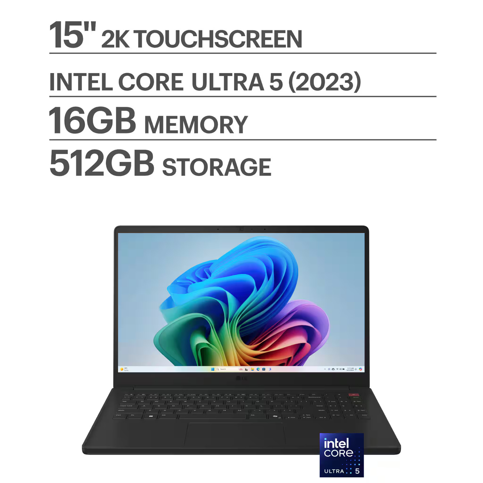LG – gram Book 15″ Touch-Screen Laptop FHD Intel Core Ultra 5 115U Processor …