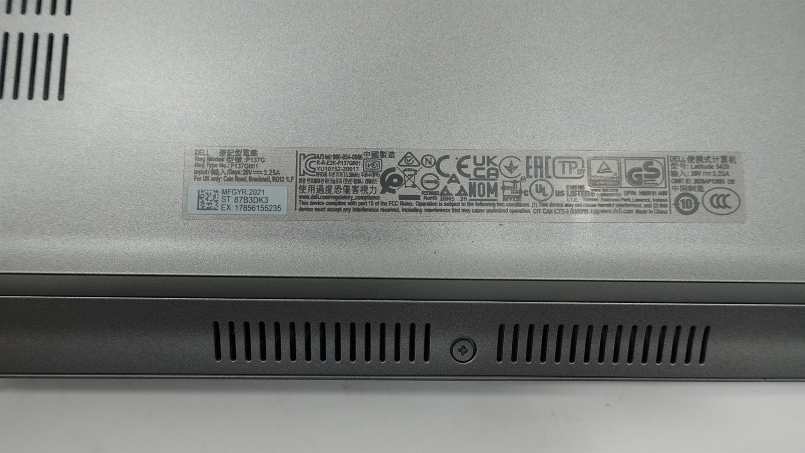 Dell Latitude 5420 14″ Core I7-1185G7 3.00GHz 16GB 256GB SSD Laptop