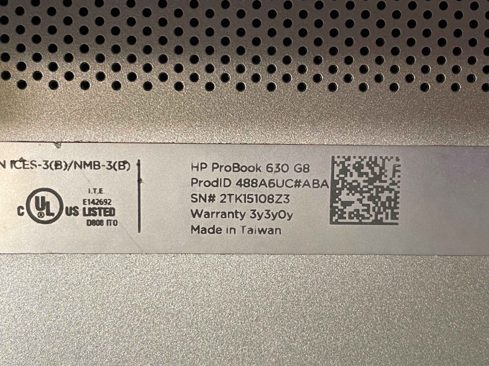 HP ProBook 630 G8 i5: Missing parts. Lot of 3