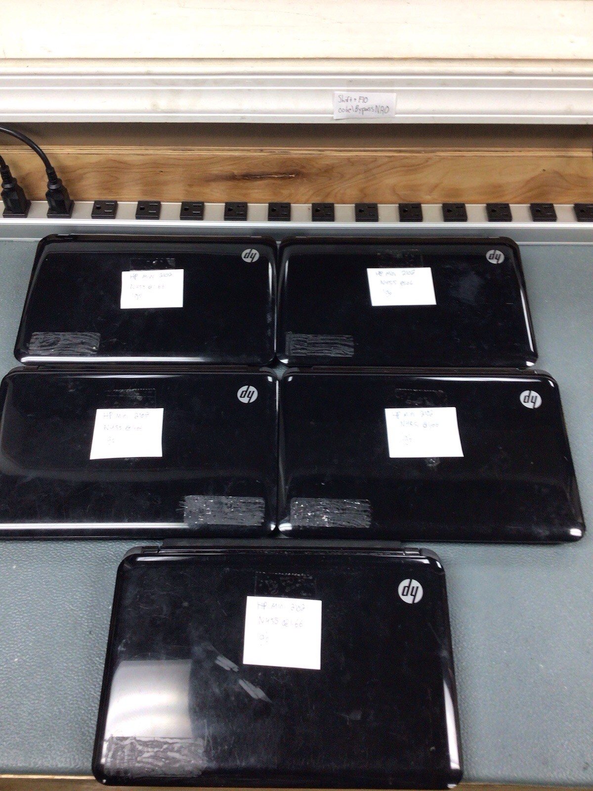 5x HP Mini 2102 | Intel Atom N455@1.66ghz | 1gb Ram | 250gb HDD | AS IS
