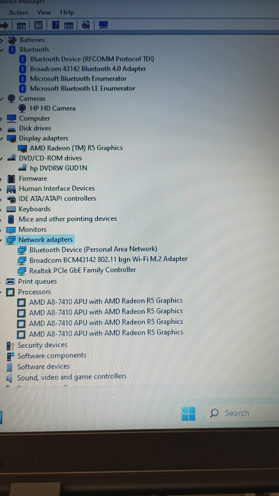 81203 ProBook455 G3 Gamer w/charger.Radeon R5.Optical.12GB.500GB HDD.15.6″.Nice!