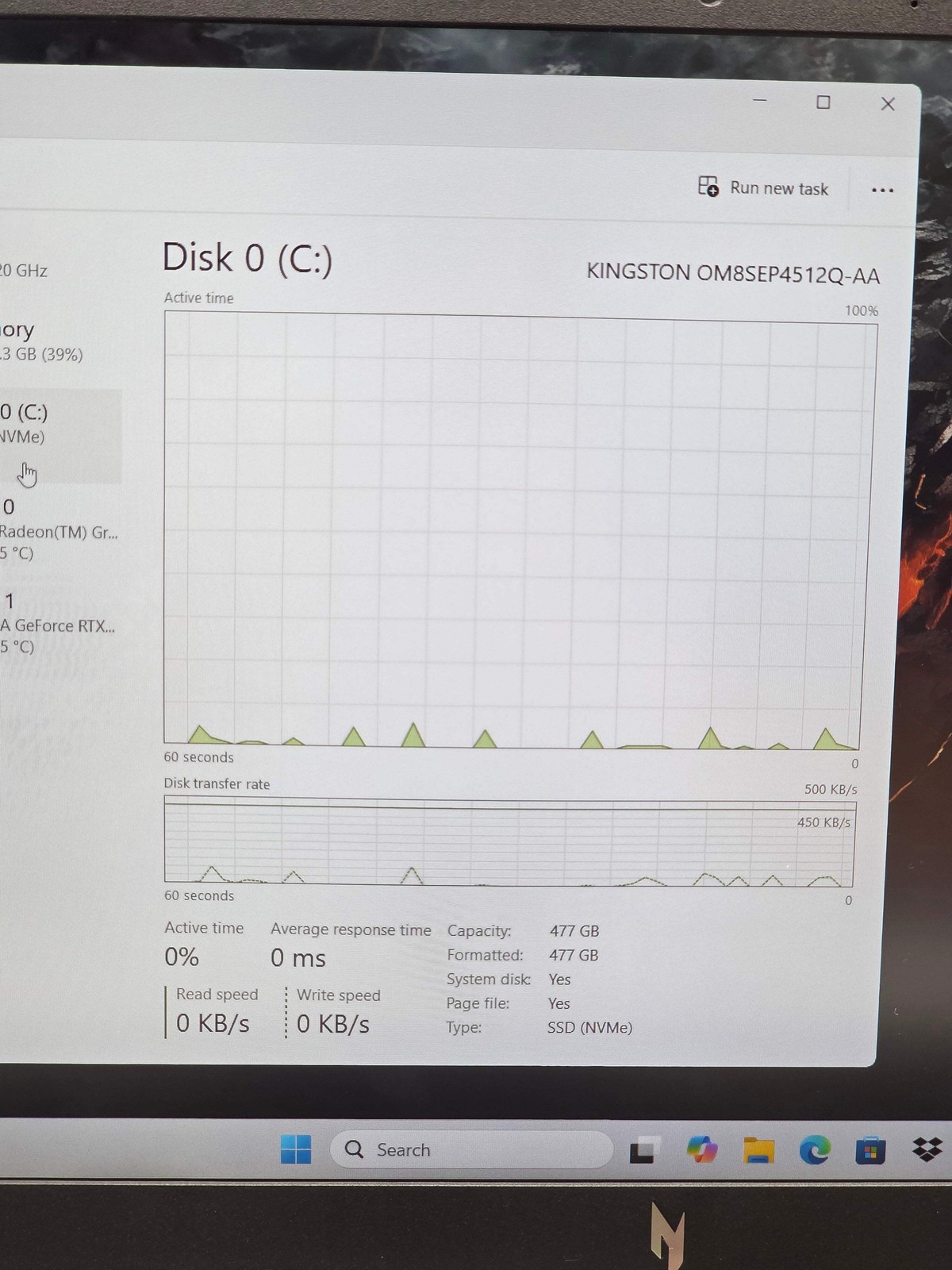 Acer Nitro V 15 Gaming Laptop Ryzen 5 7535HS RTX 4050 16GB RAM 512GB SSD 144Hz T