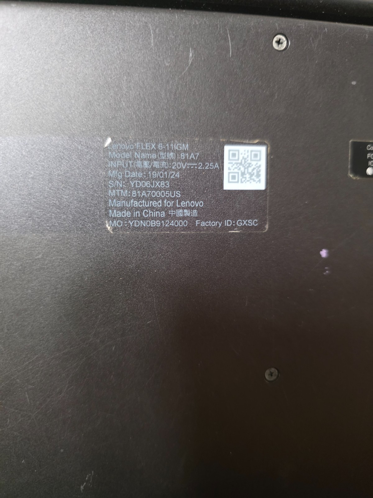 Lenovo Flex 6-11IGM Celeron N4000 1.10GHz 4GB RAM 11.6″ HD Touchscreen Laptop