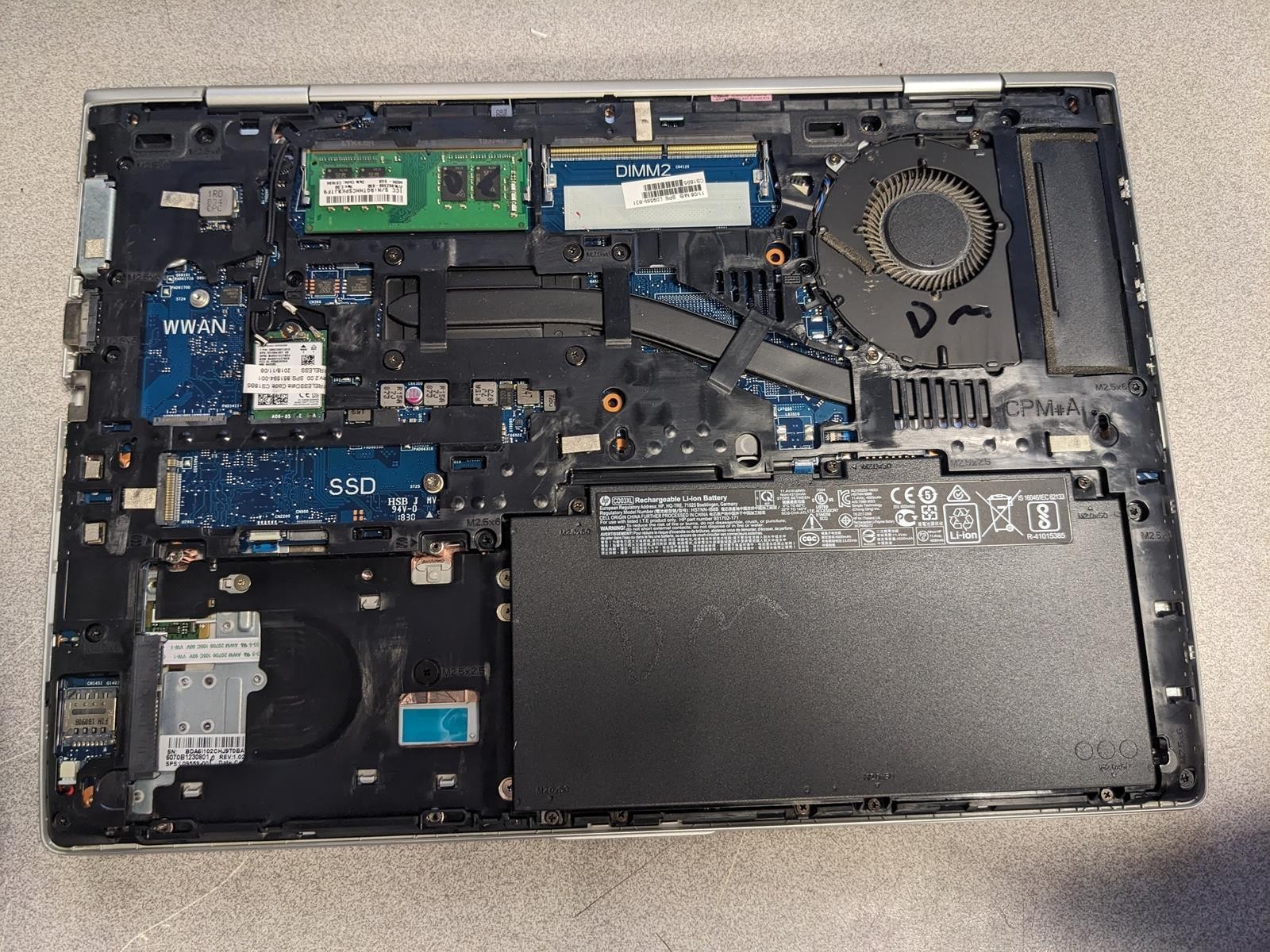 HP PROBOOK 640 G4 i5-8350U @ 1.70GHz, 8GB RAM, NO HDD/OS