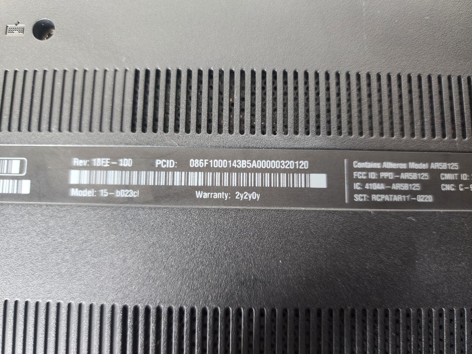 hp pavilion sleekbook 15-b023cl Intel i5-3317u@1.70ghz 6gb Ram Win8 READ