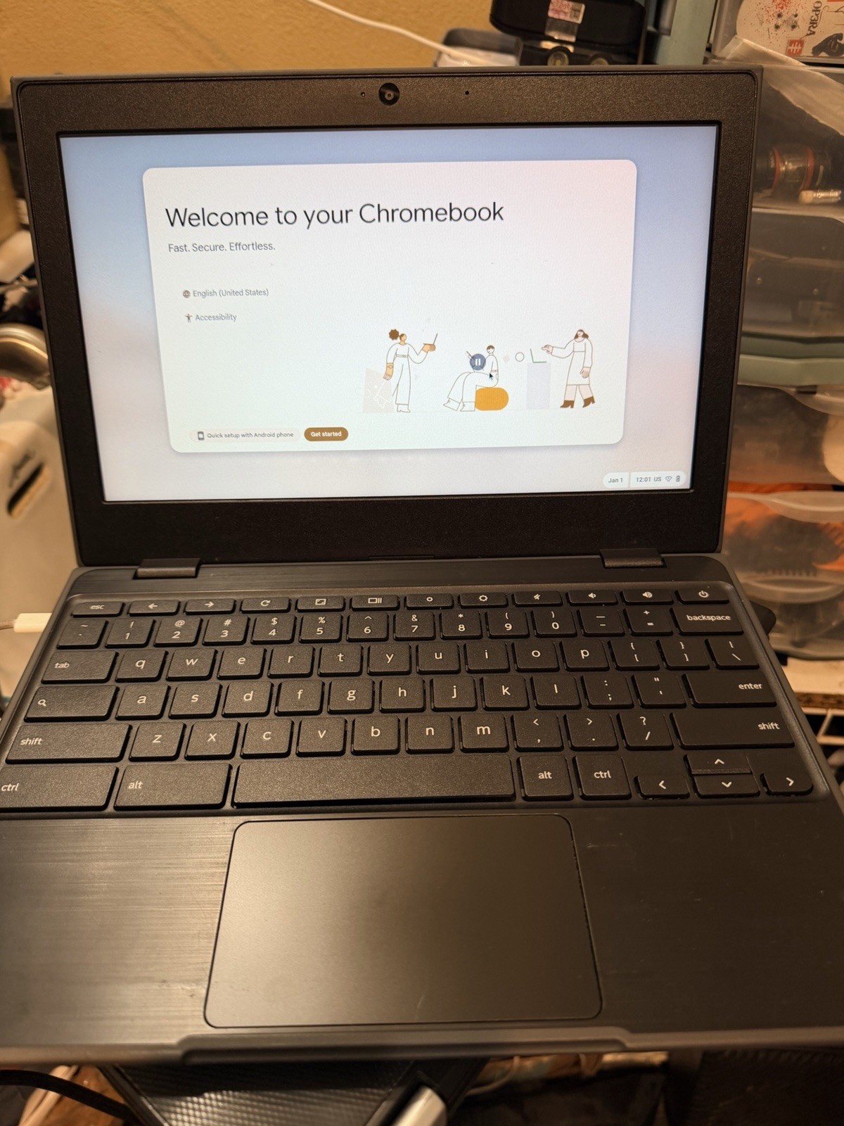 Lenovo 100e Chromebook 2nd Gen MTK 11.6″ 32GB 4GB Laptop RESET Tested