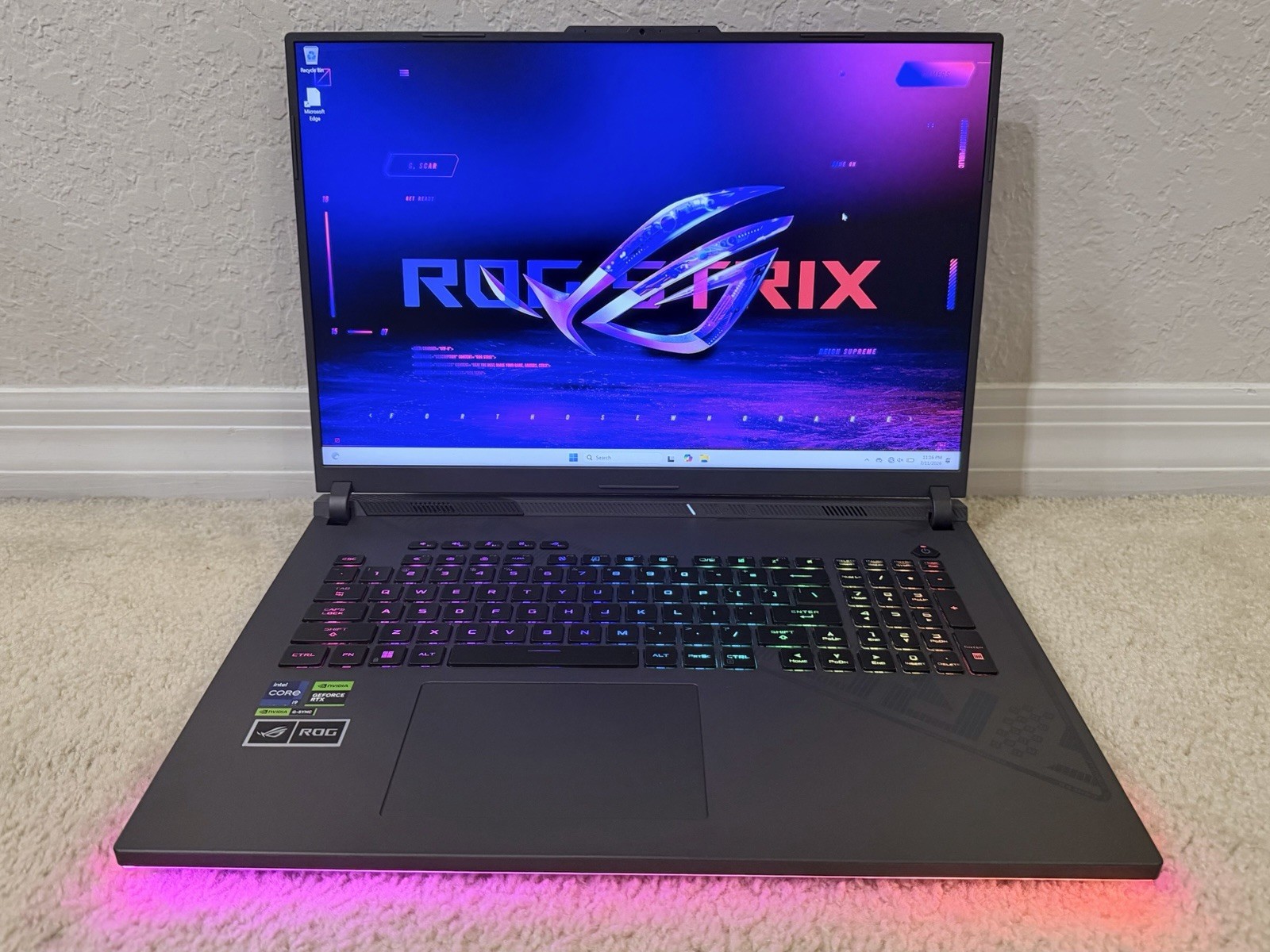 Asus ROG Strix G18 G814 240Hz QHD+ 2.2 GHz i9-13980HX 16GB 1TB SSD RTX 4080