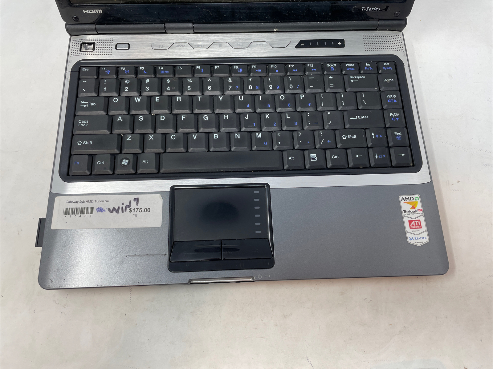 Gateway T-Series W350A 14″ Inch Laptop Computer – As Is!!