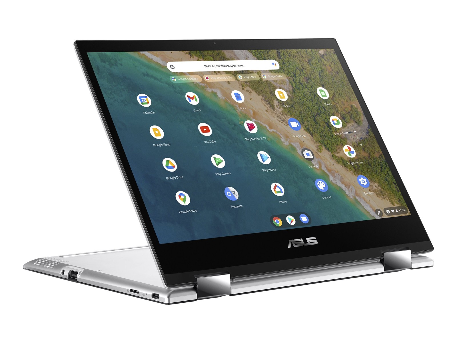 Asus AU CM3200FM1 12″ HD Touch 820 MT8192 4GB 64GB MediaTek Chrome OS Laptop, SL