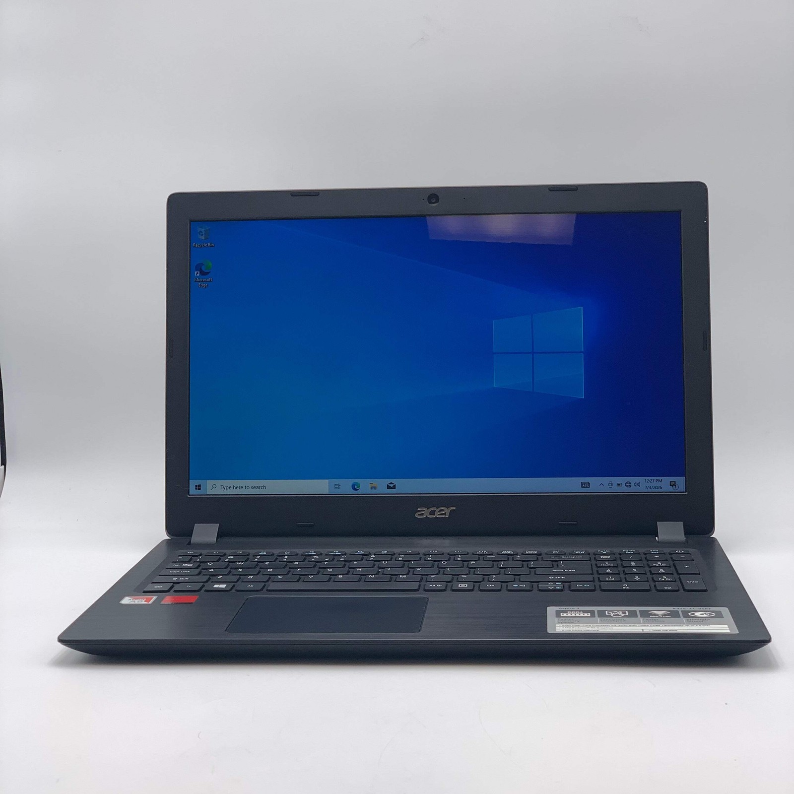 Acer Aspire 3 A315-21 15.6″ Laptop AMD A9 6GB RAM 128GB Black