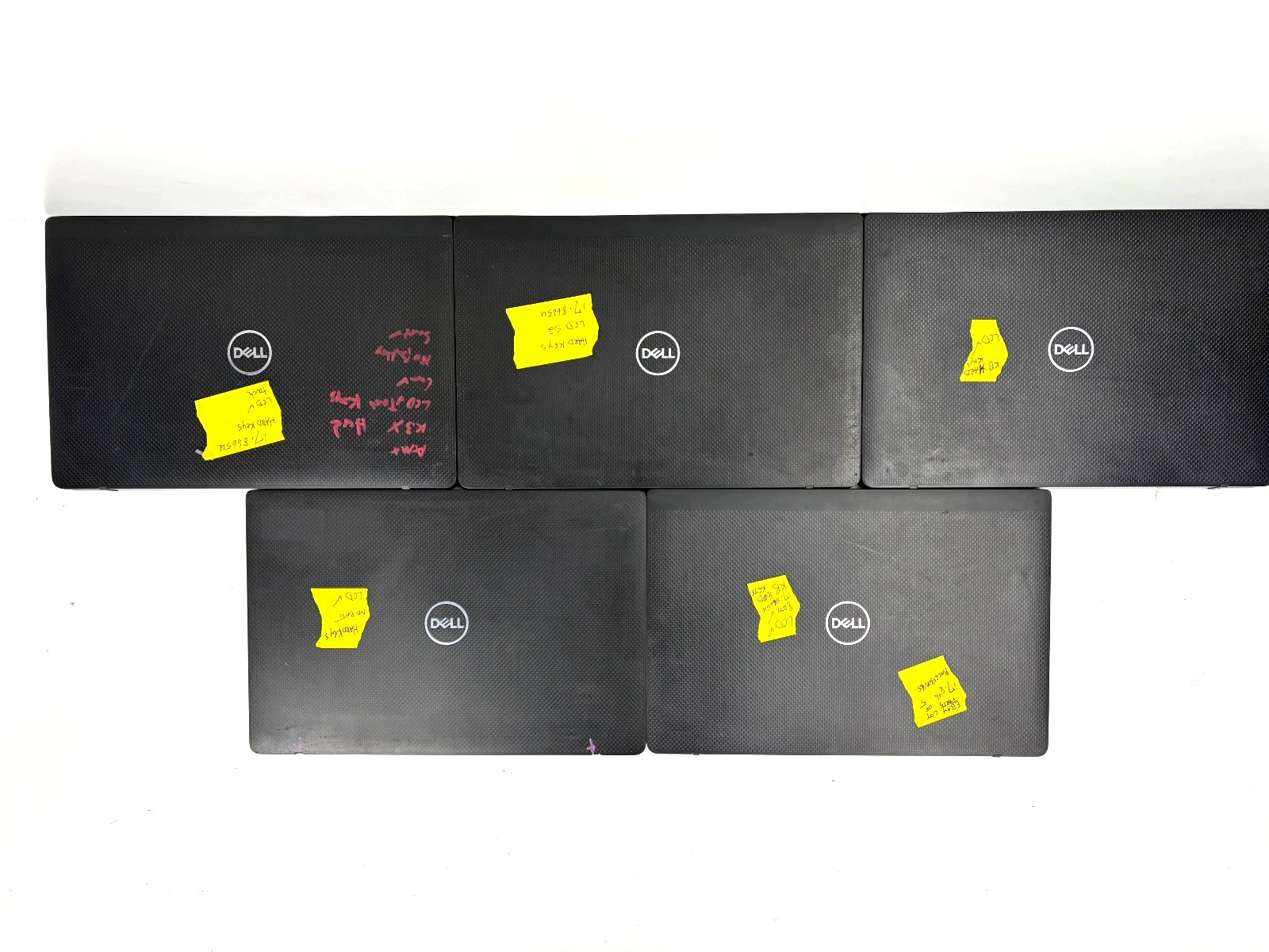 Lot (5) Dell Latitude 7400 14″ i7-8665U, 1.9GHz, NO HDD NO RAM NO BATTERY PARTS