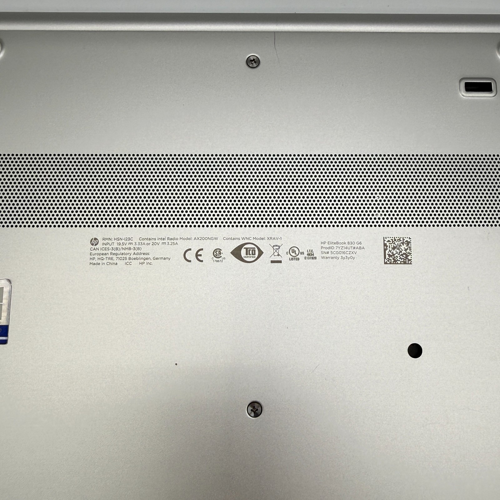 HP EliteBook 830 G6 Intel Core i7-8665U @1.90Ghz 16GB RAM 512GB SSD W11Pro 100%