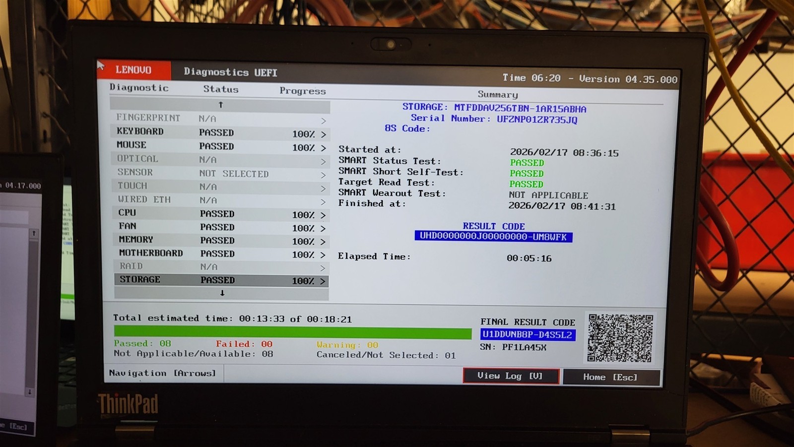 Scratched LCD Lenovo ThinkPad P52 Intel i7-8850H 2.6GHz 24GB 256GB P1000 AS-IS