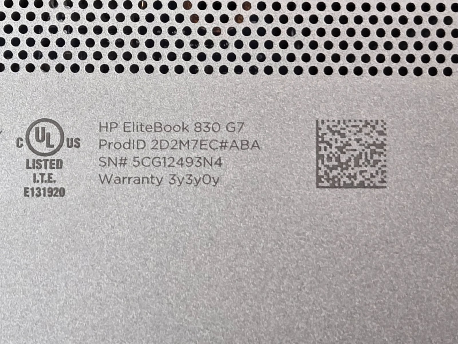 HP 13.1″ Laptop Elitebook 830 G7 i5-10310U 16GB 256GB NVMe Windows 11 Pro TESTED