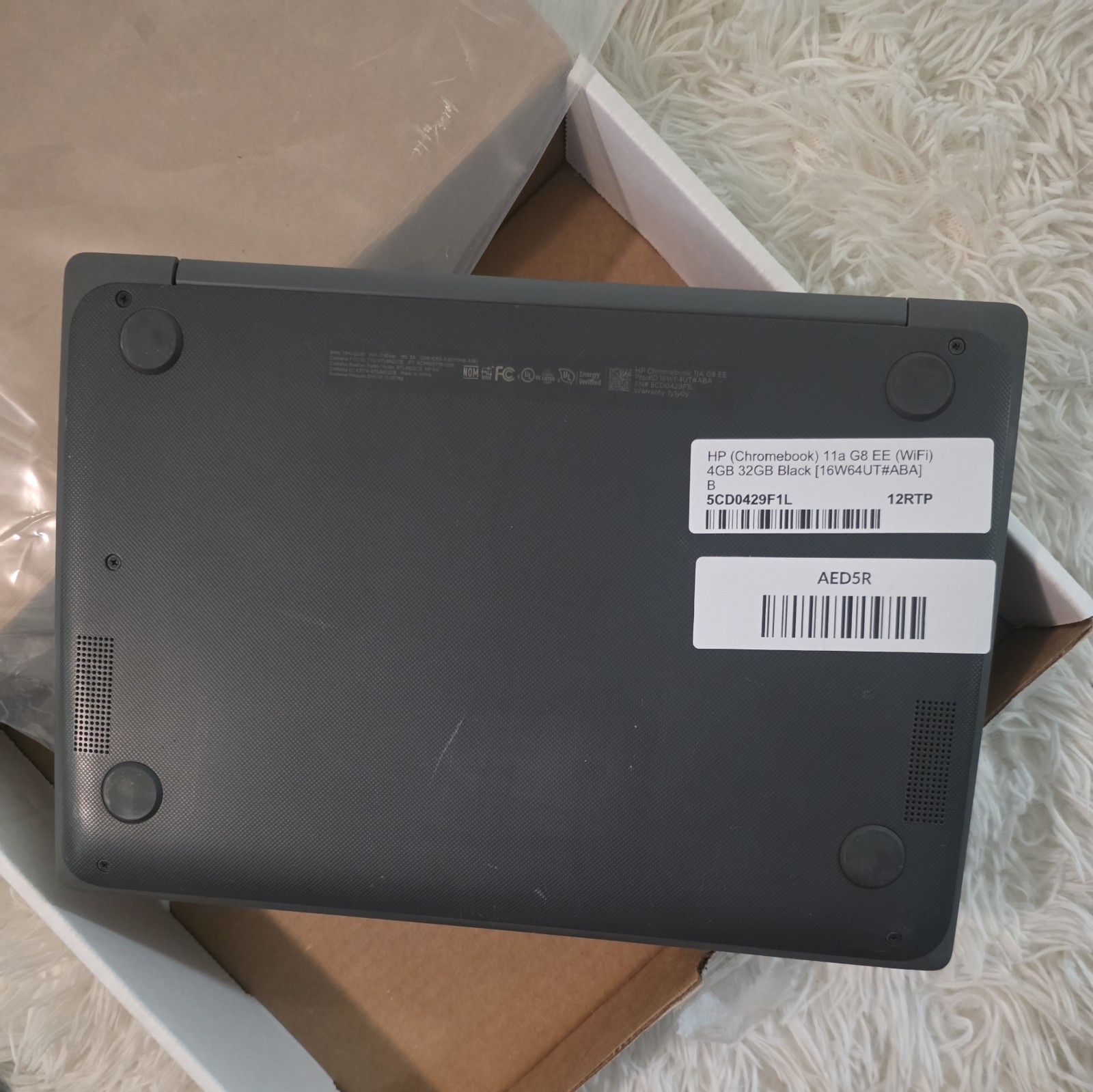 HP Chromebook 11 G8 11.6″ Intel 1.60 GHz 4 GB RAM 32GB SSD + New in Pods 12