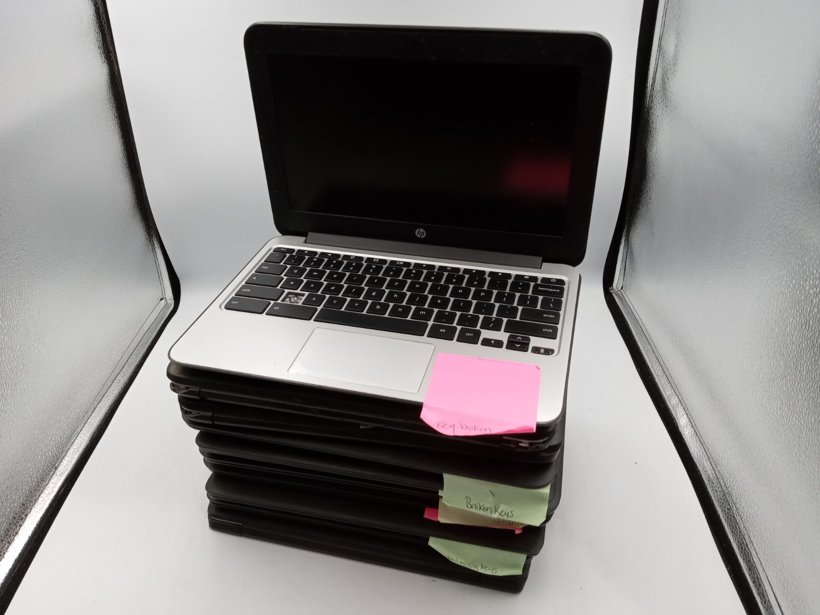 Lot of 10 – HP Chromebook 11 G3 G4 G5 11″ Laptop -FOR PARTS -VARIOUS ISSUES -RR