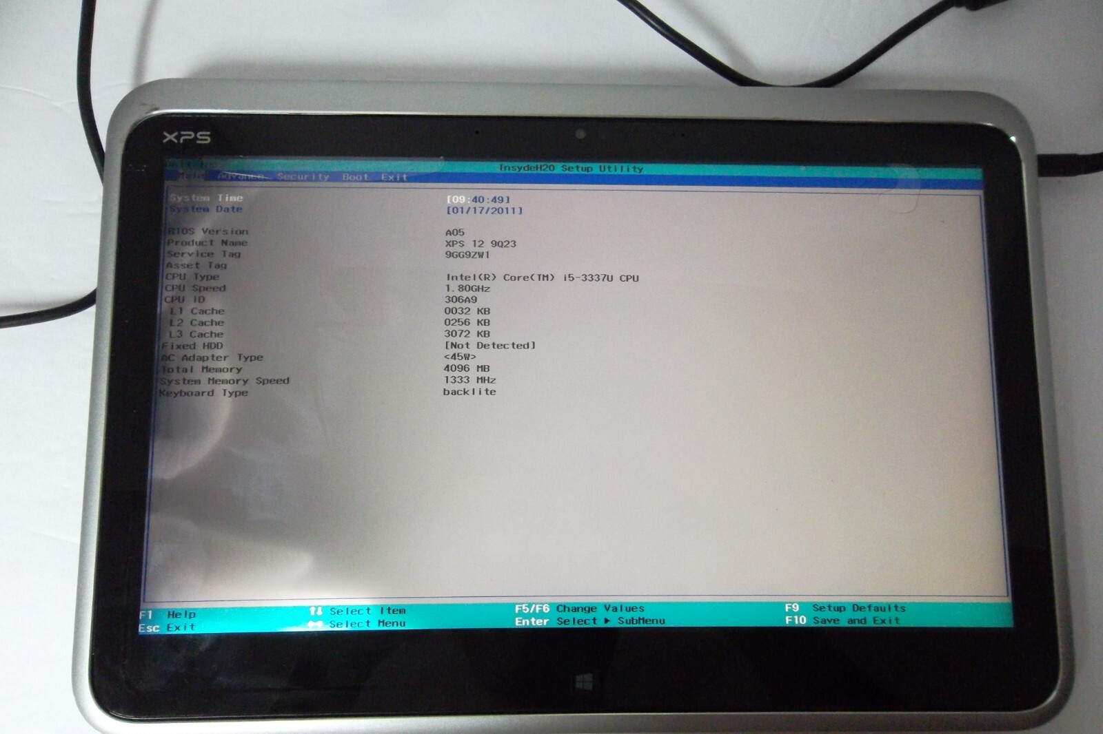 Dell XPS 12 9Q23 Ultrabook Intel Core i5-3337U 1.80GHz 1080p Wi-Fi BT Touch