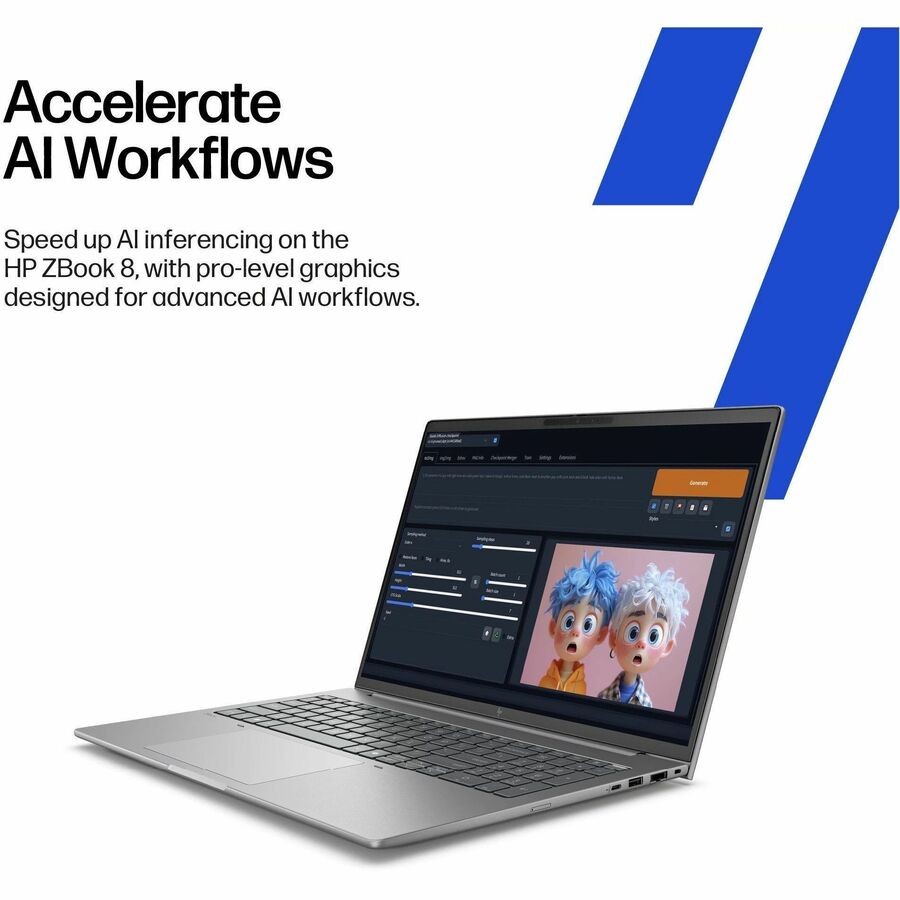 HP ZBook 8 G1i 14 Mobile Workstation – WUXGA – 60 Hz – Intel Core Ultra 7 265H
