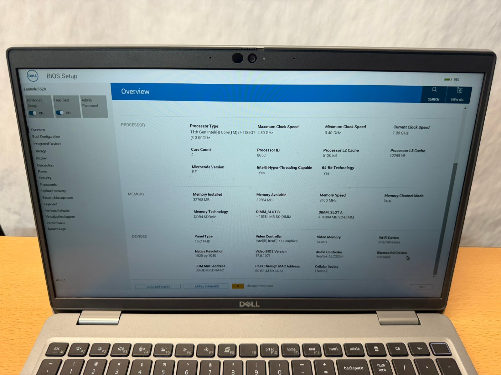 Dell Latitude 5520 i7-1185G7 32GB RAM 256GB SSD FHD Win11 BAD USB-A PORT – READ!