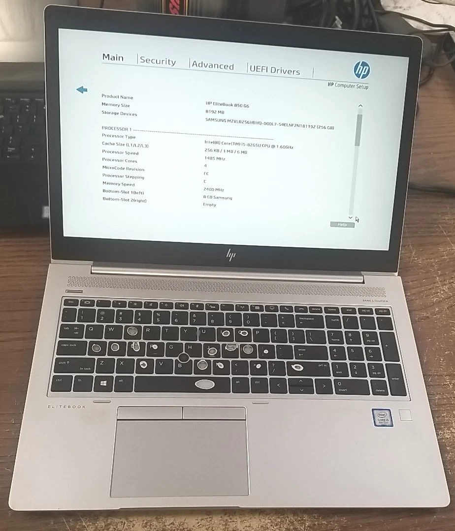 HP EliteBook 850 G6 15.6″ Laptop W/ i5-8265U 1.60 GHz, 8GB RAM, 256. *READ⬇️*