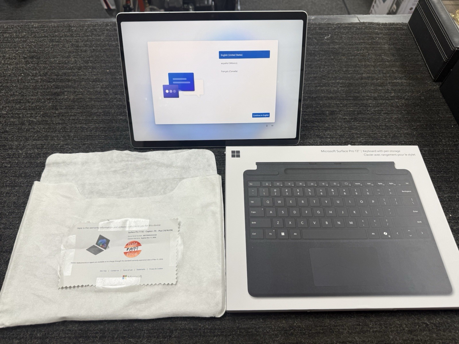 Microsoft Surface Pro 11 5G- Copilot + PC – Plus C10/16/256GB