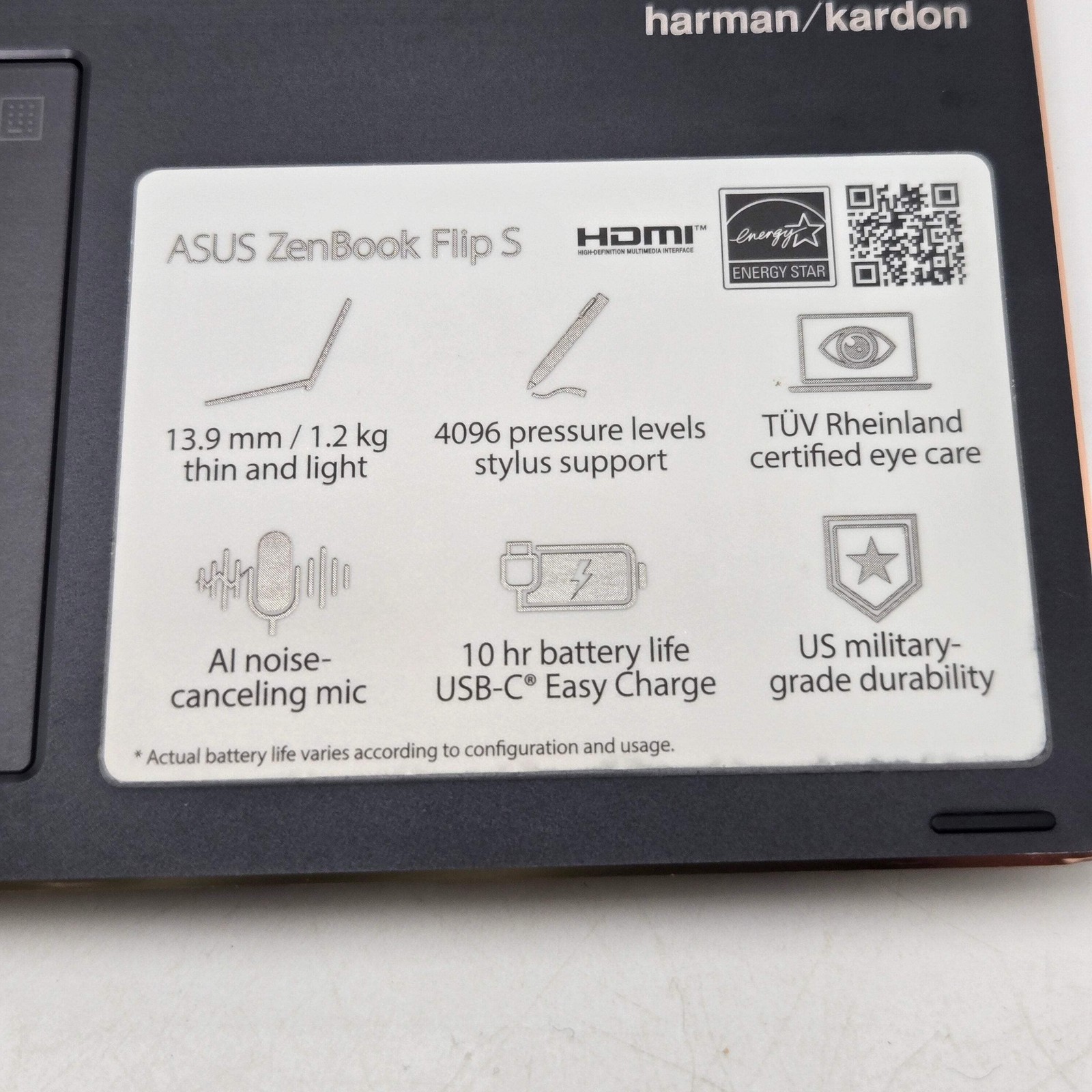 Asus ZenBook Flip S 15″ Core i7 11th Gen 16GB 1TB Laptop Bad Screen *READ*