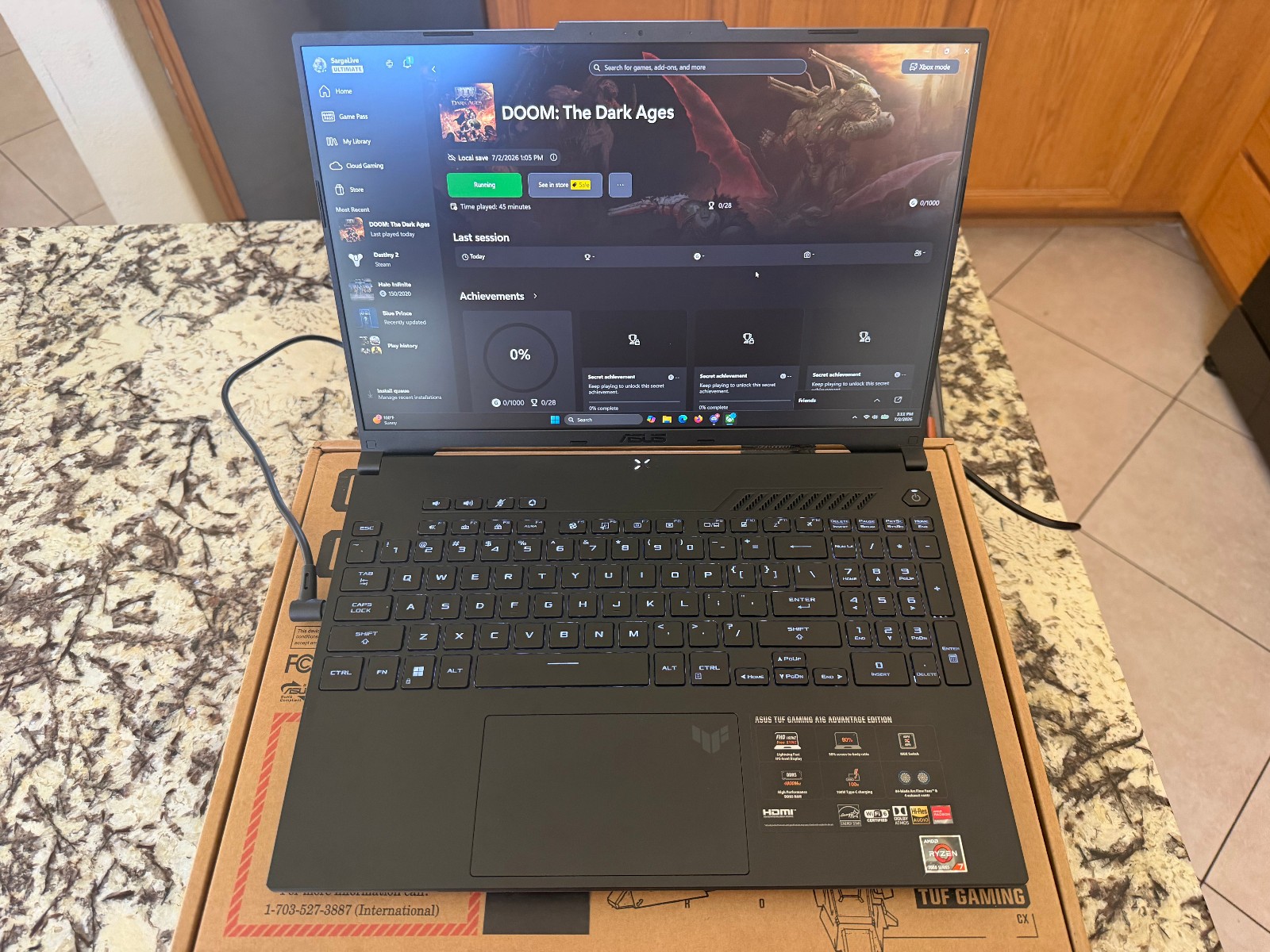 ASUS TUF Gaming A16 16″ 165Hz Ryzen 7 7735HS 16GB DDR5 512GB SSD RX 7700S W11H