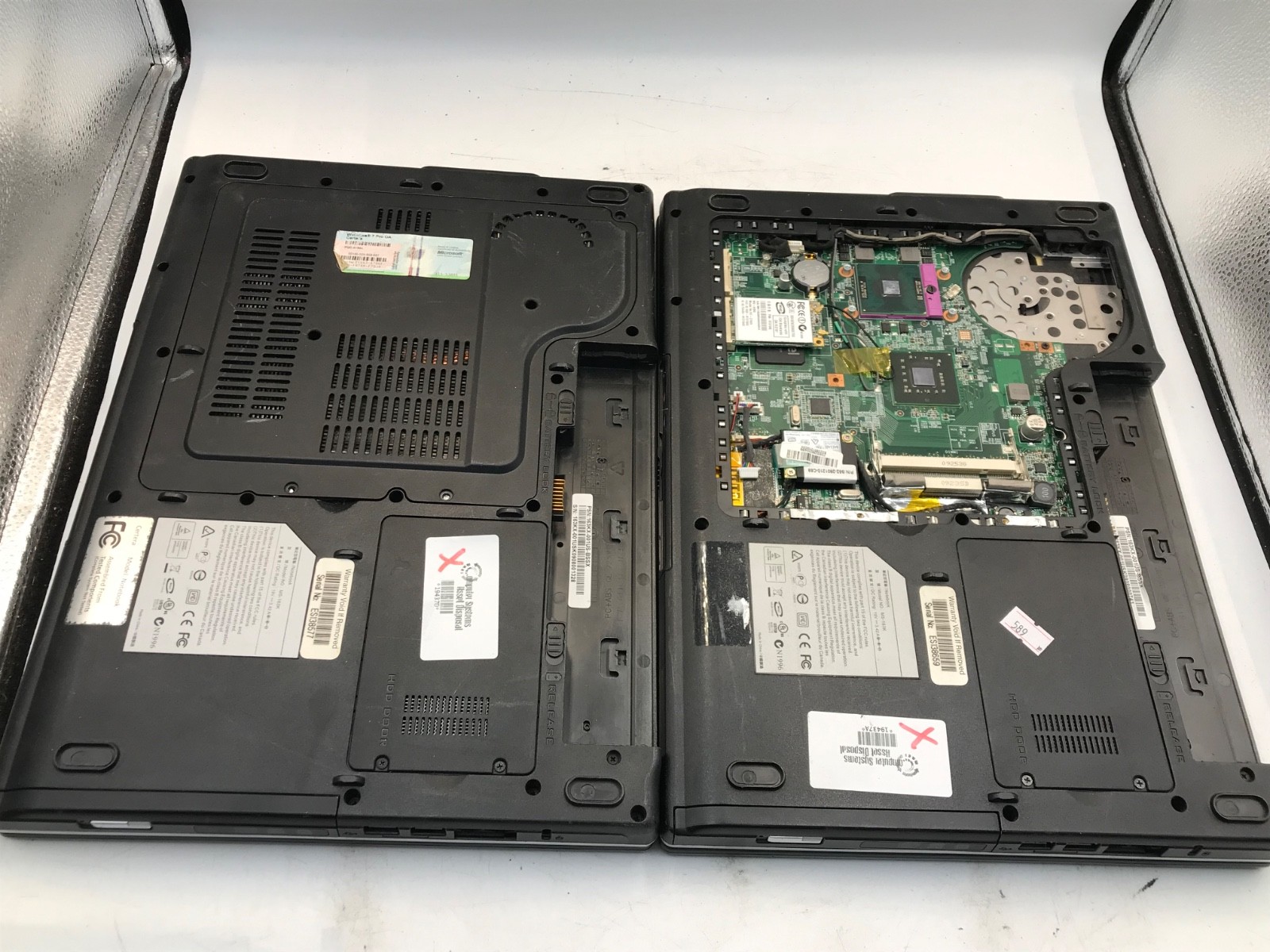 LOT OF 2 Certera MS-163K Intel Pentium Dual-Core 15″ – Various Issues/Parts -MZ