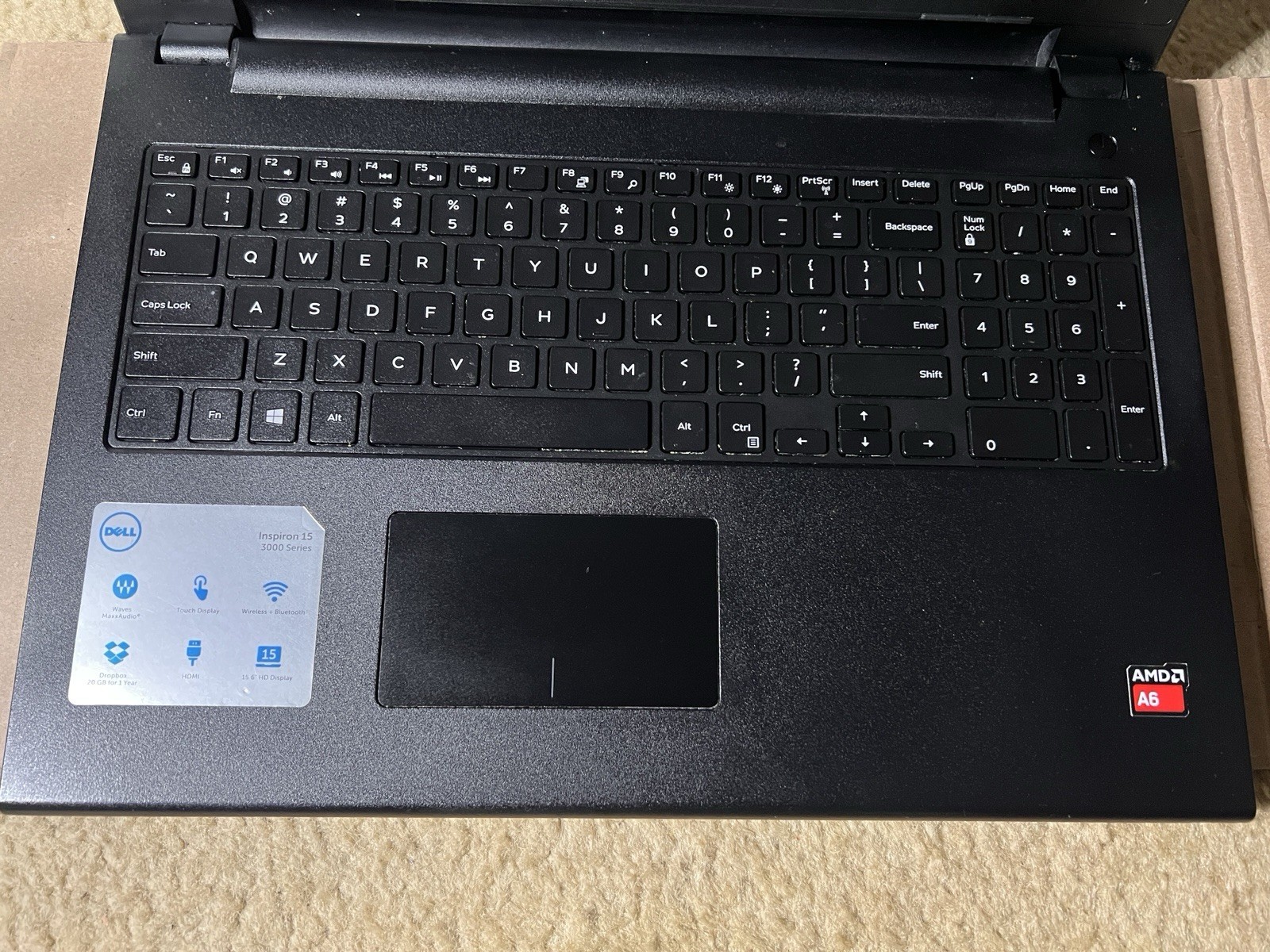 Dell Inspiron 3541,15.6” Touch Screen,Win11 Pro,8G Ram,250G SSD, AMD-A6-6310,