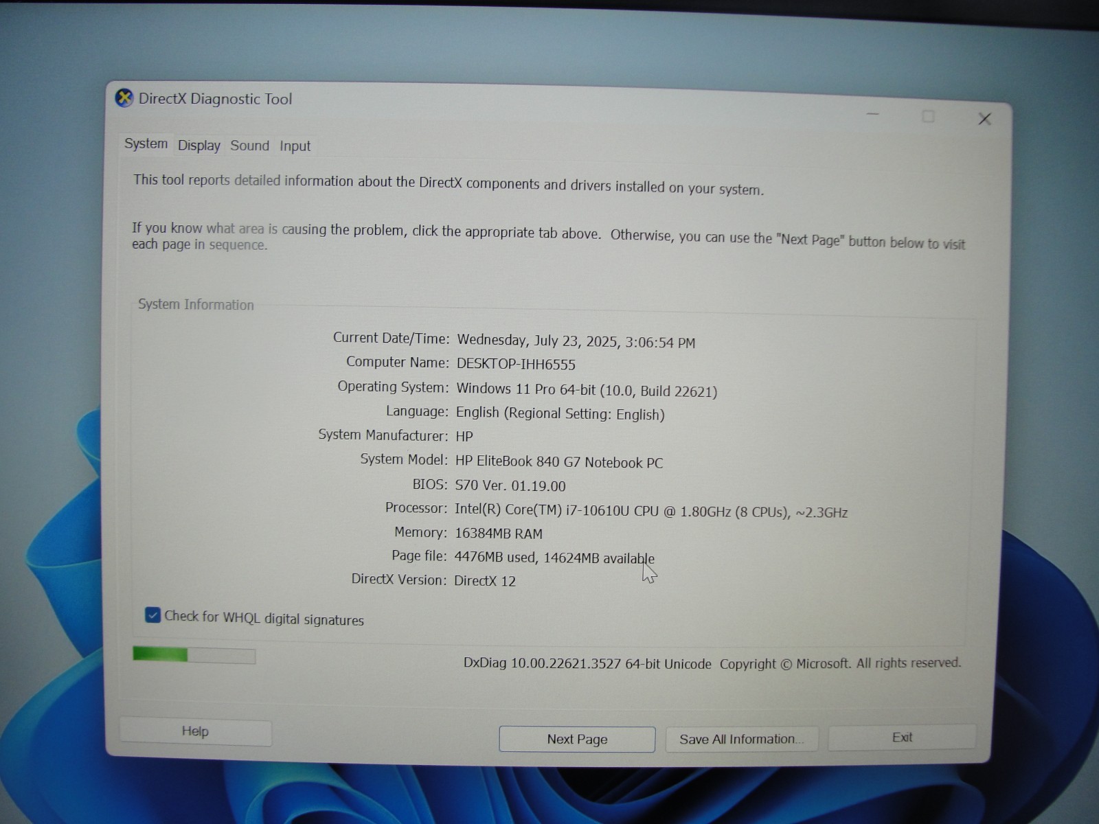 HP EliteBook 840 G7 14”FHD Intel Core i7-10610U 1.8GHz 8GB SSD Reset 256GB