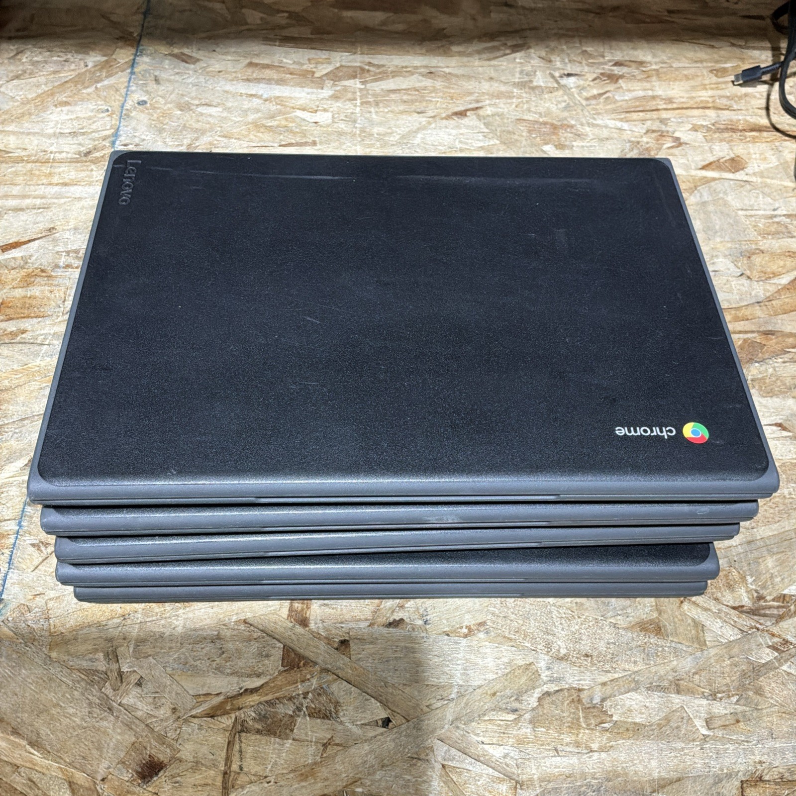 Lot Of 5! Lenovo Chromebook 100e 81ER 11.6″ Celeron N3350 4 GB RAM 16 GB eMMC