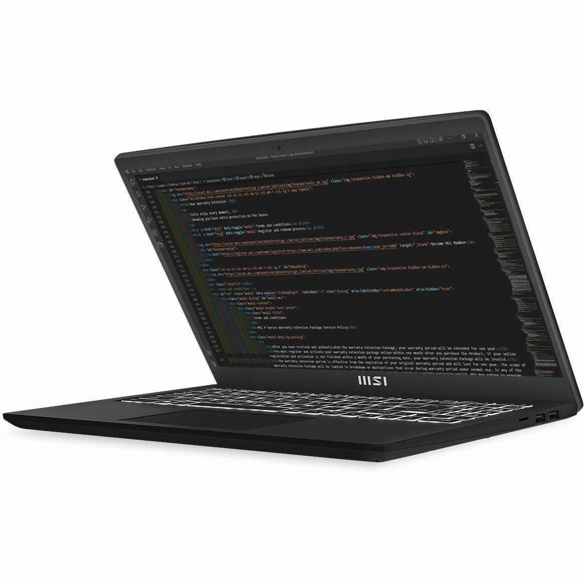 MSI Modern 15 B13M-1097US 15.6 Notebook – Full HD – 60 Hz – Intel Core i5 13th