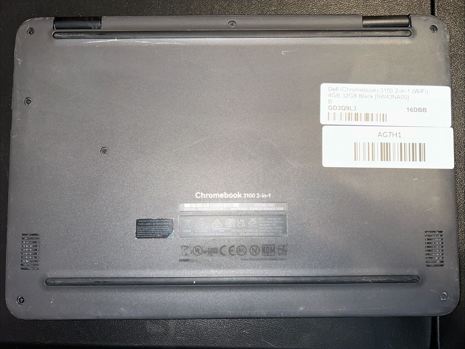 Dell Chromebook 3100 11.6″ 32GB EMMC Intel N4020 Convertible 2 In 1 w/Case