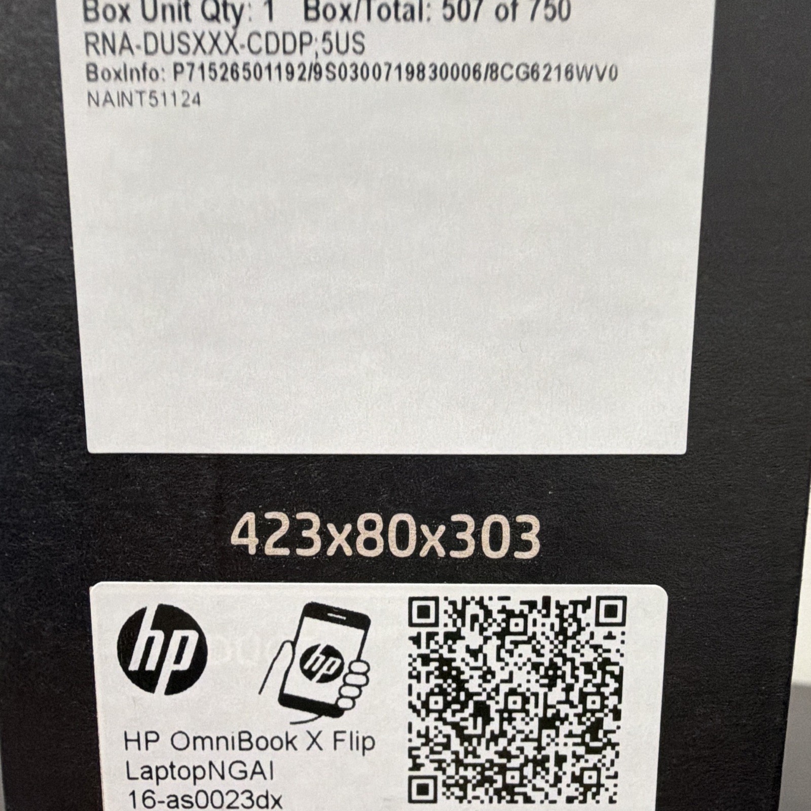 HP OmniBook X Flip 16-as0023dx 16″ Touch Core Ultra 7 16GB 1TB SSD W11 Black