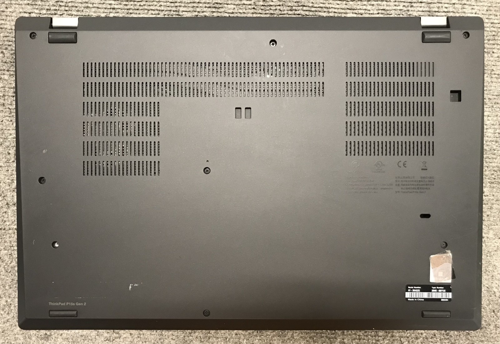 Lenovo ThinkPad P15s Gen 2i 15.6″ Laptop i7-1165G7 8GB RAM 512GB NVMe, As Is