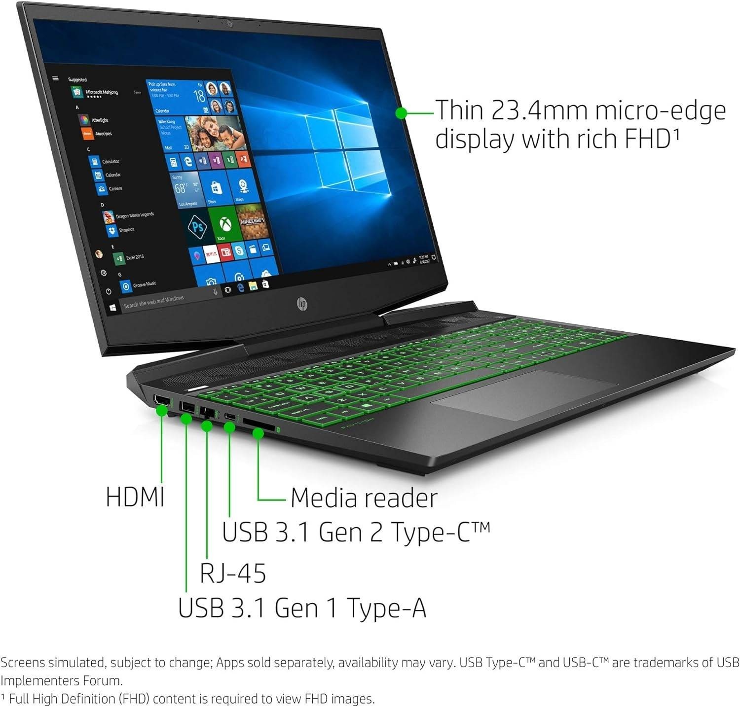 HP Pavilion Gaming 15 – GTX 1650 Ti / 8GB RAM / 512GB SSD – Great Condition