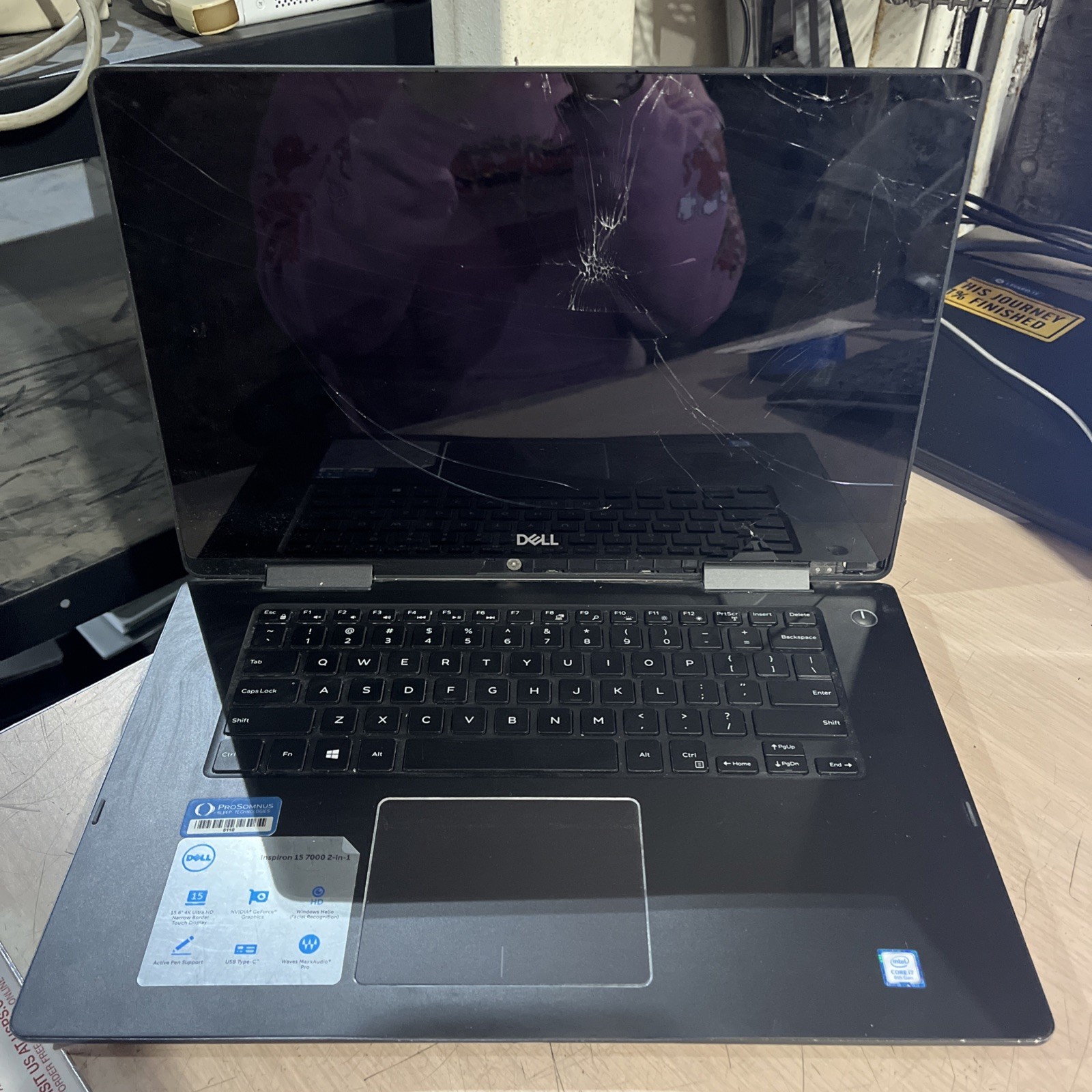 DELL INSPIRON 15 7000 2IN1 INTEL CORE I7 8TH GEN 8GB RAM NO HD
