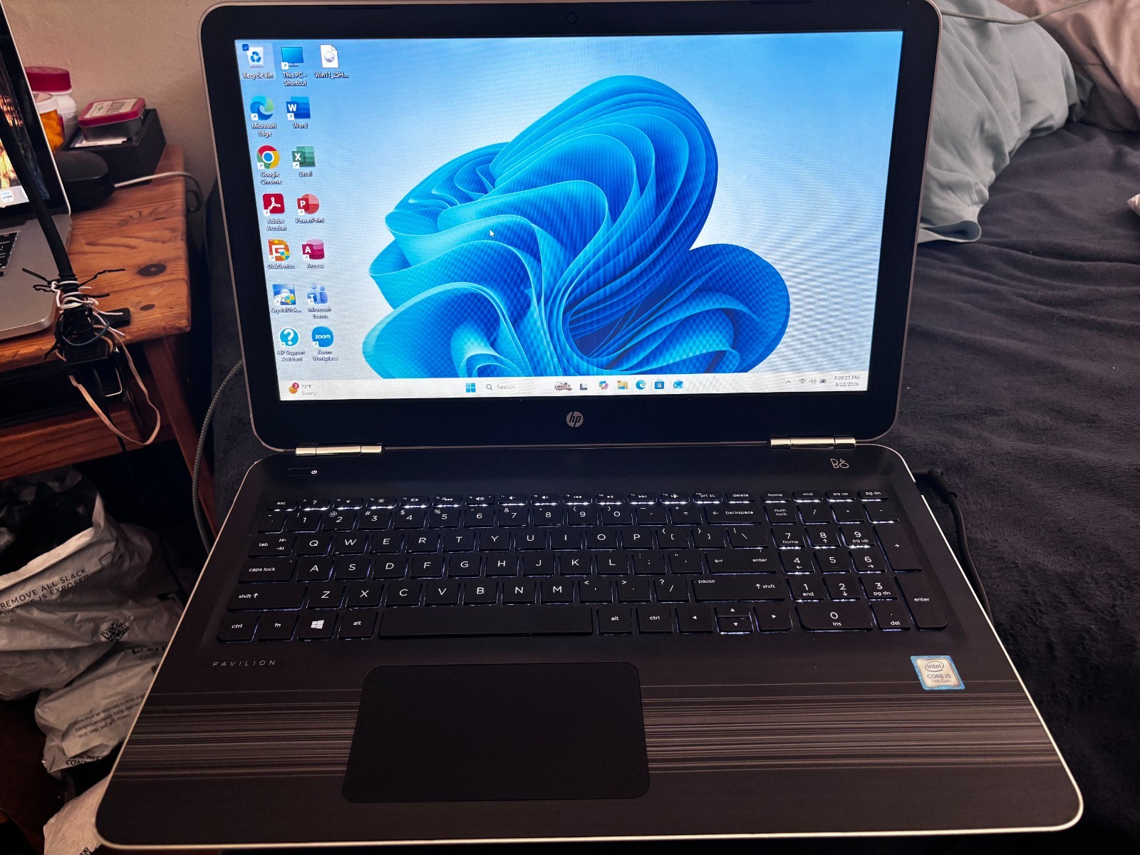 HP 15t-au100 i7 TOUCH 2.7 GHz 500GB+512GBNVME SSD 32GBRam Win11P w/100%🔋&45W AC