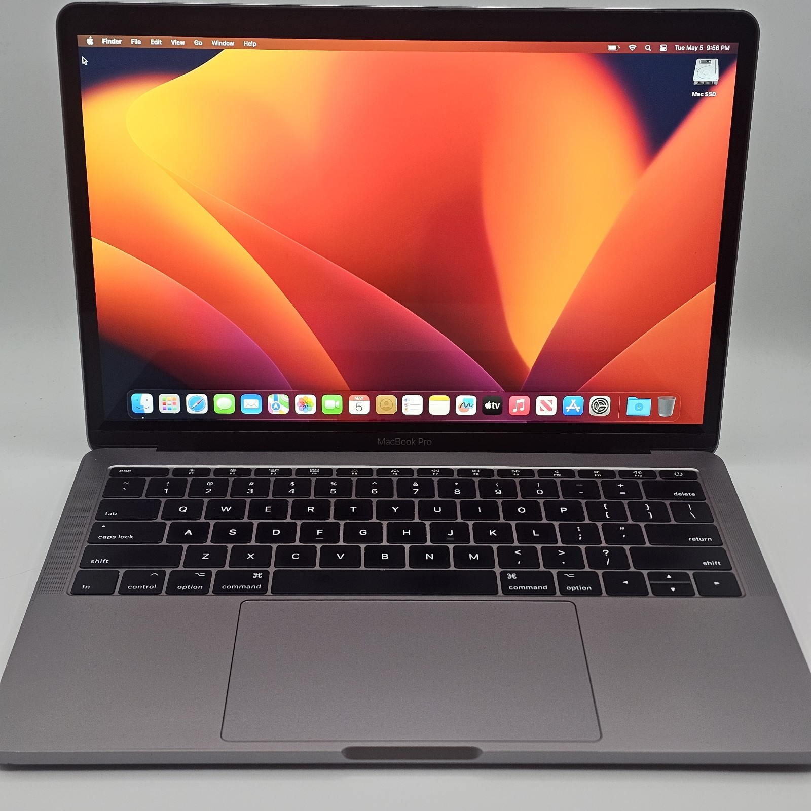 Apple MacBook Pro 13″ 2017 i5 2.3GHz 16GB RAM 256GB SSD Space Gray A1708 Ventura
