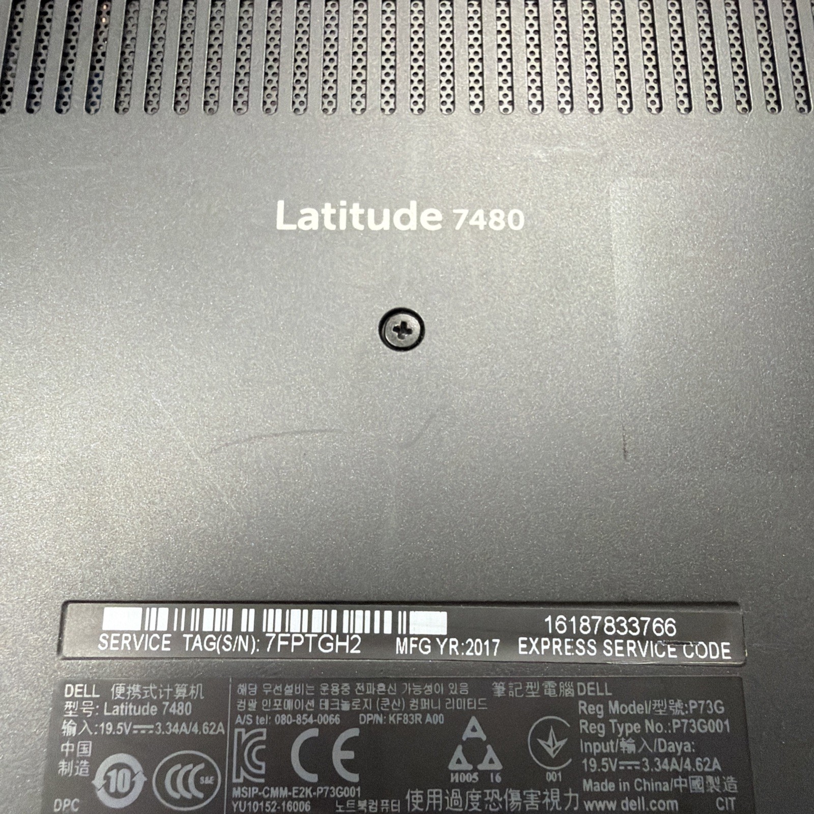 Dell Latitude 7480 Laptop – Intel Core i7-6600U @2.60GHz 8GB RAM