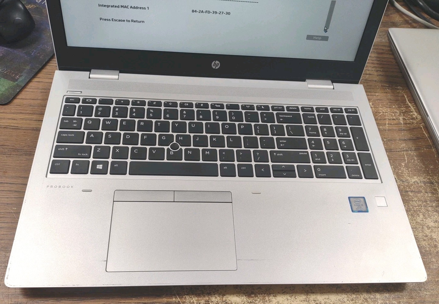 HP ProBook 650 G5 15.6″ W/ Intel i5-8365U @ 1.6GHz, 8GB, 256GB.